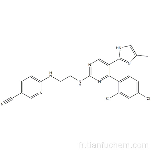 3-pyridinecarbonitrile, 6 - [[2 - [[4- (2,4-dichlorophényl) -5- (5-méthyl-1H-imidazol-2-yl) -2-pyrimidinyl] amino] éthyl] amino] - CAS 252917-06-9